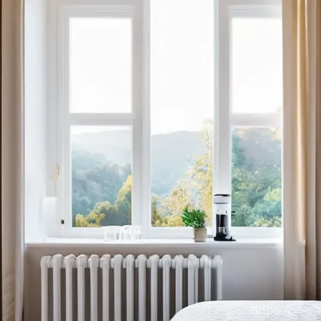 스마트홈 시스템의 협업 기능 활용하기 - **Prompt: Automated Morning Bliss**
    "A peaceful and sunlit bedroom interior at dawn. A person, a...