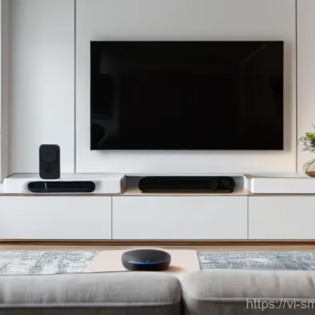 스마트홈 시스템과 가정의 에너지 효율성 - **Prompt 1: Modern Smart Home Convenience**
    A bright, clean, and spacious living room in a moder...